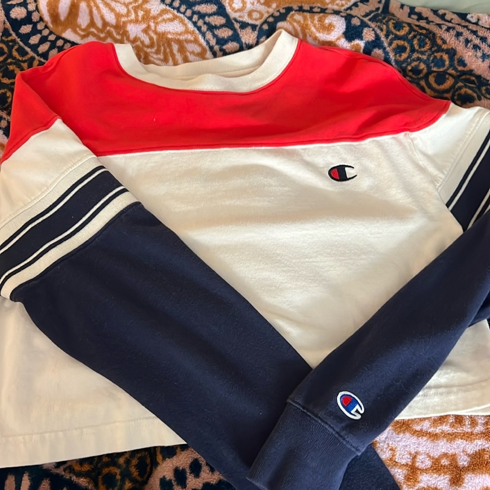 Old style champion crop top, long sleeve !